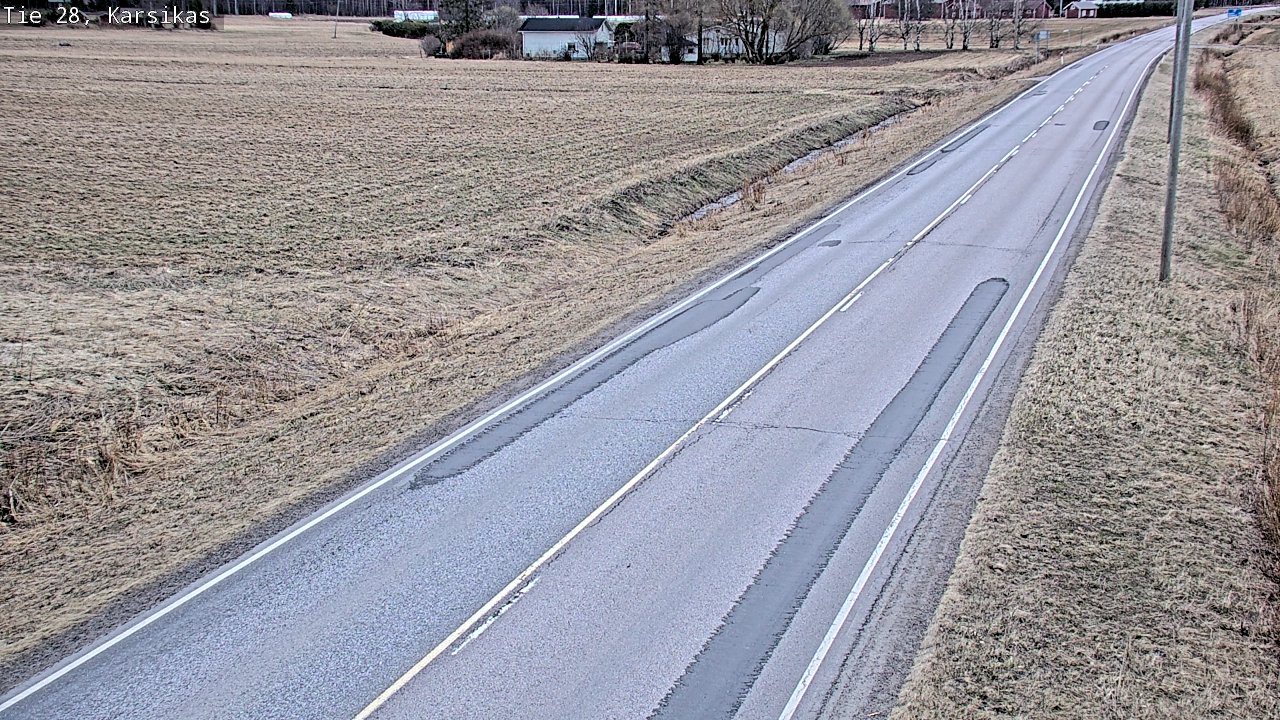 Weather Camera Image Road 28 Haapavesi, Karsikas, Haapavesi, Pohjois-Pohjanmaa