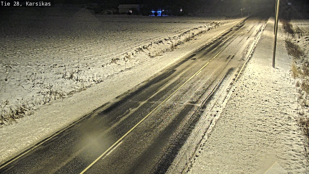 Weather Camera Image Road 28 Haapavesi, Karsikas, Haapavesi, Pohjois-Pohjanmaa