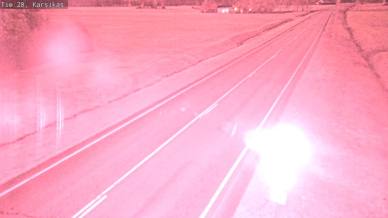 Weather Camera Image Road 28 Haapavesi, Karsikas, Haapavesi, Pohjois-Pohjanmaa