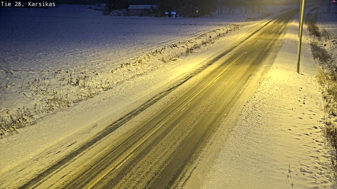 Weather Camera Image Road 28 Haapavesi, Karsikas, Haapavesi, Pohjois-Pohjanmaa