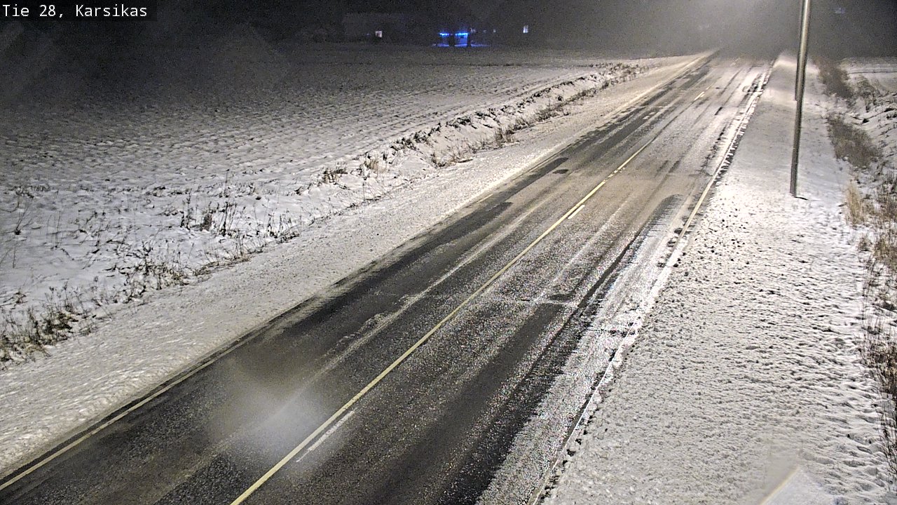 Weather Camera Image Road 28 Haapavesi, Karsikas, Haapavesi, Pohjois-Pohjanmaa