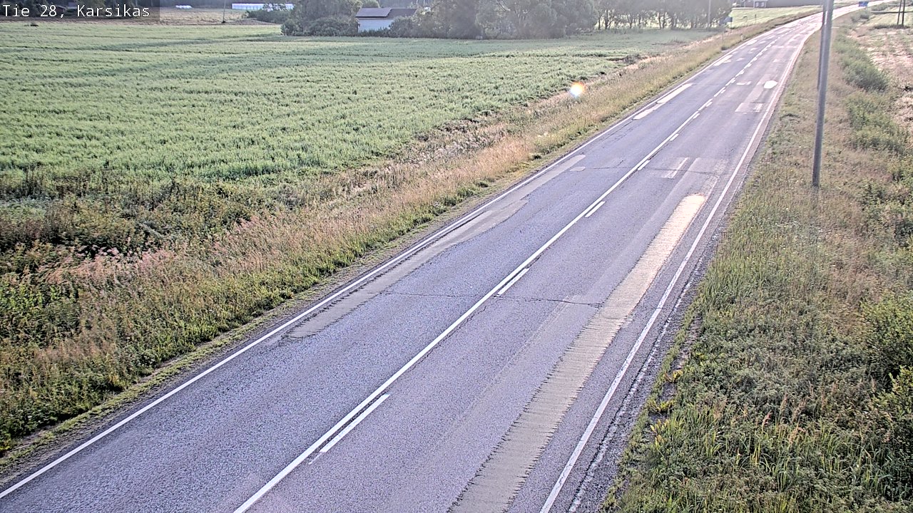 Weather Camera Image Road 28 Haapavesi, Karsikas, Haapavesi, Pohjois-Pohjanmaa