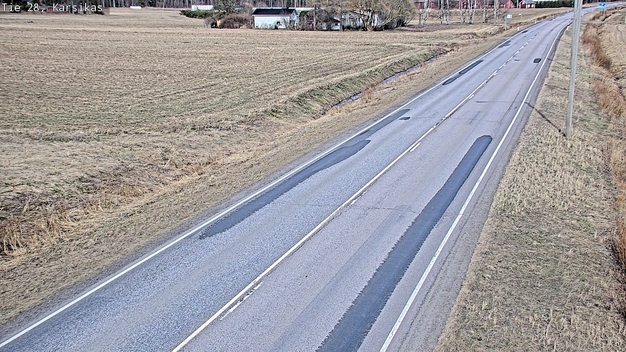 Weather Camera Image Väg 28 Haapavesi, Karsikas, Haapavesi, Pohjois-Pohjanmaa