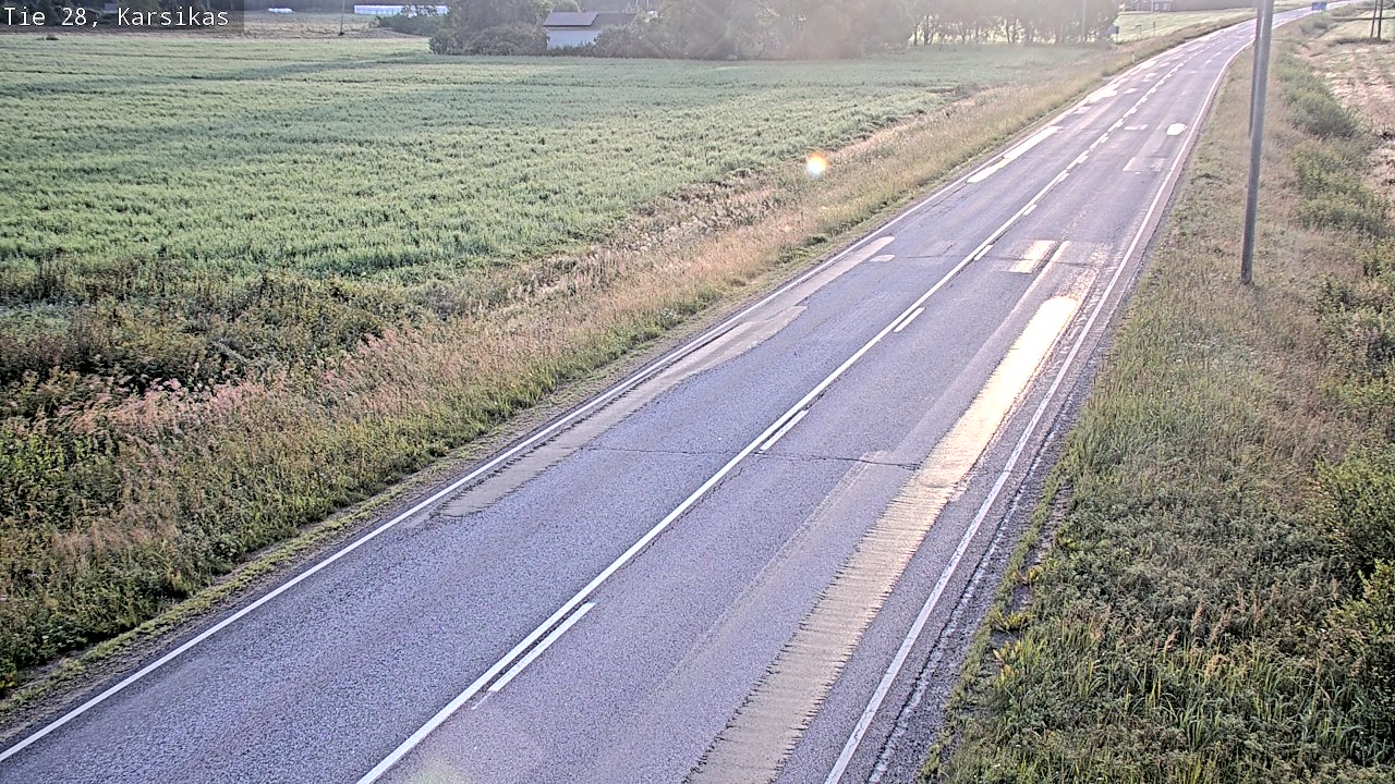 Weather Camera Image Road 28 Haapavesi, Karsikas, Haapavesi, Pohjois-Pohjanmaa