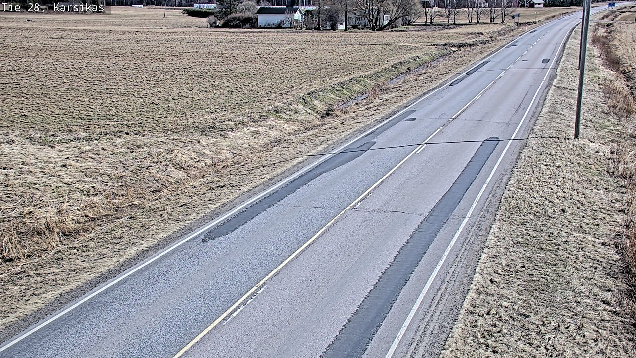 Weather Camera Image Väg 28 Haapavesi, Karsikas, Haapavesi, Pohjois-Pohjanmaa