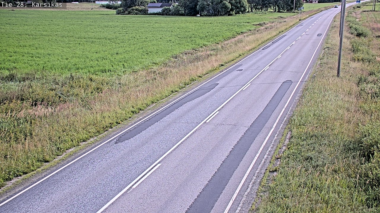 Weather Camera Image Road 28 Haapavesi, Karsikas, Haapavesi, Pohjois-Pohjanmaa