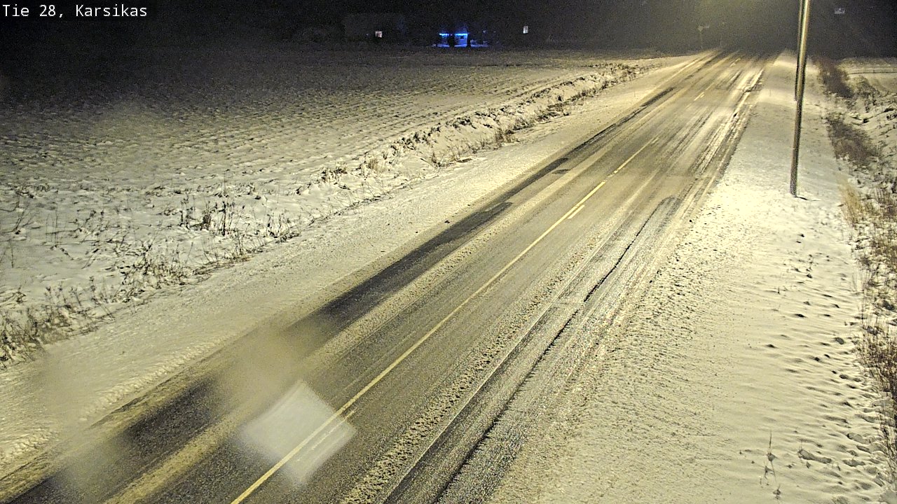 Weather Camera Image Road 28 Haapavesi, Karsikas, Haapavesi, Pohjois-Pohjanmaa