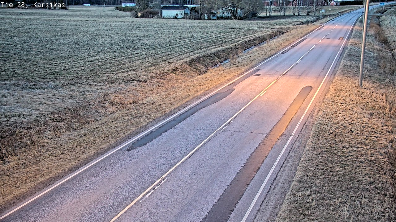 Weather Camera Image Väg 28 Haapavesi, Karsikas, Haapavesi, Pohjois-Pohjanmaa