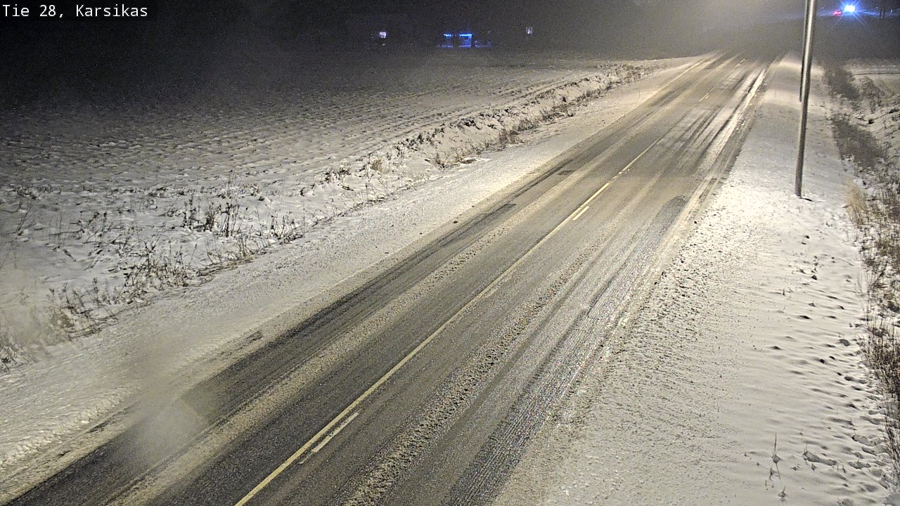 Weather Camera Image Road 28 Haapavesi, Karsikas, Haapavesi, Pohjois-Pohjanmaa