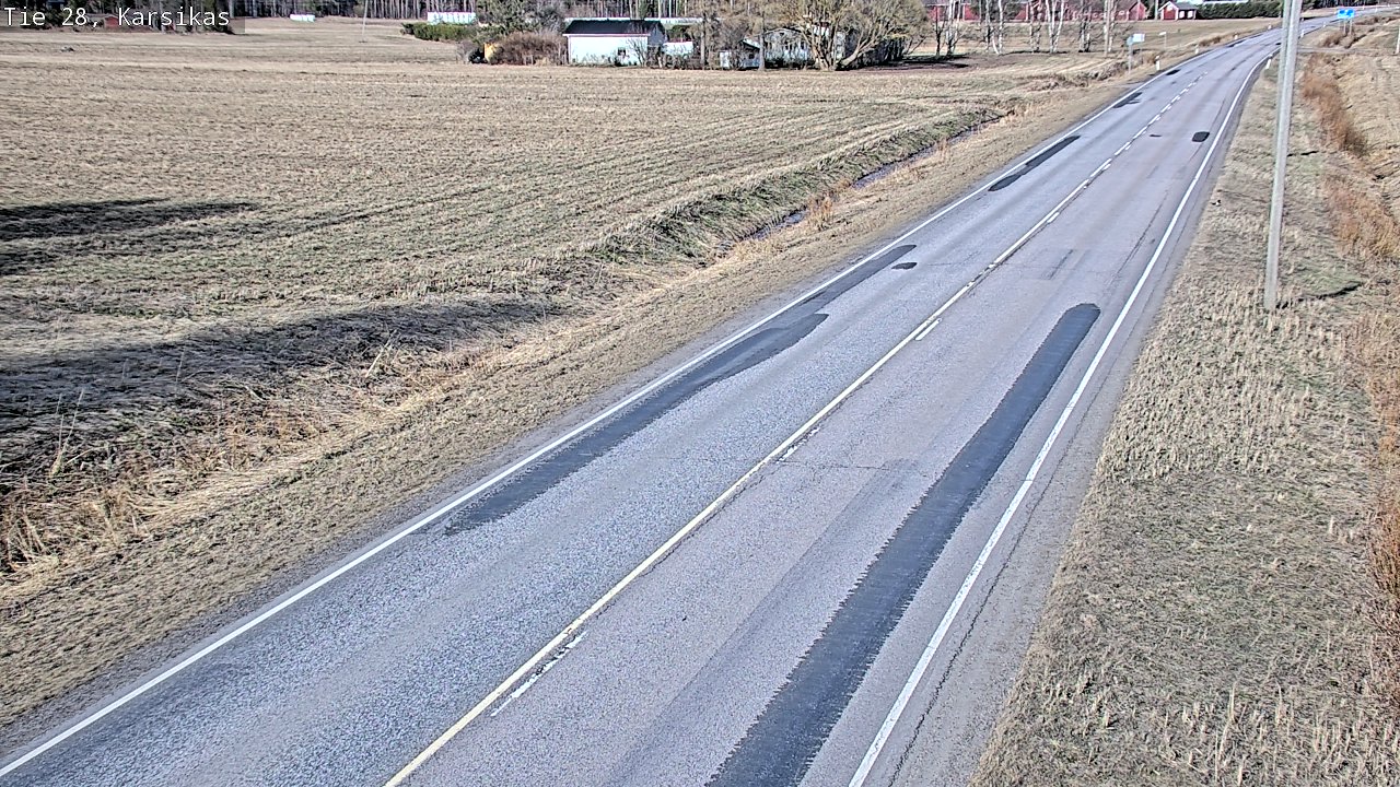Weather Camera Image Väg 28 Haapavesi, Karsikas, Haapavesi, Pohjois-Pohjanmaa