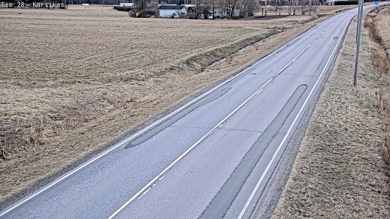 Weather Camera Image Road 28 Haapavesi, Karsikas, Haapavesi, Pohjois-Pohjanmaa