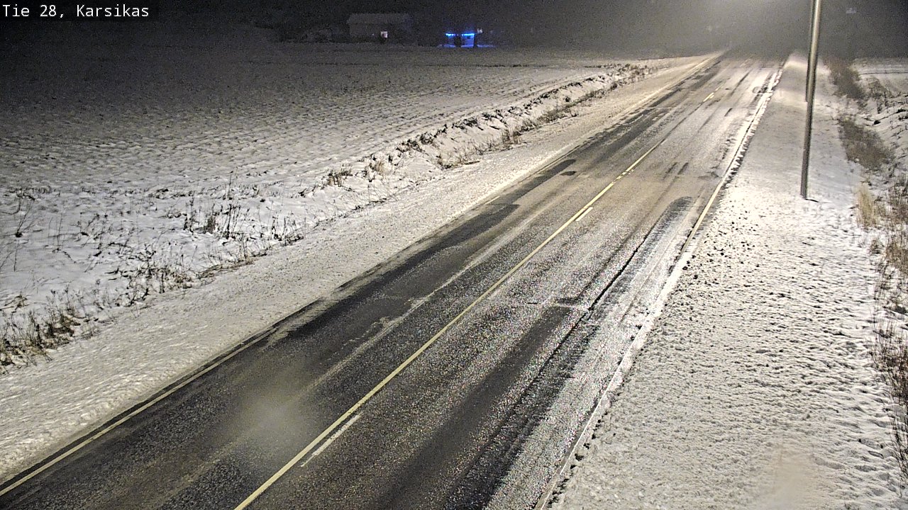 Weather Camera Image Road 28 Haapavesi, Karsikas, Haapavesi, Pohjois-Pohjanmaa