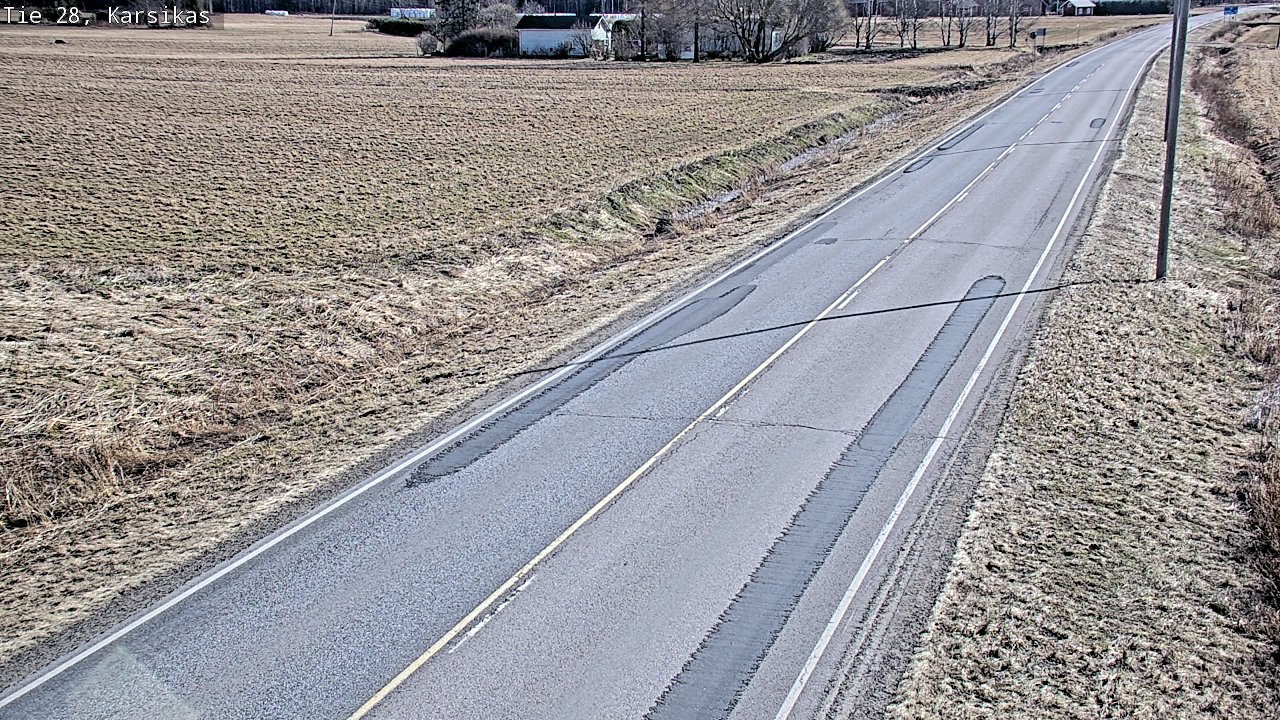 Weather Camera Image Väg 28 Haapavesi, Karsikas, Haapavesi, Pohjois-Pohjanmaa