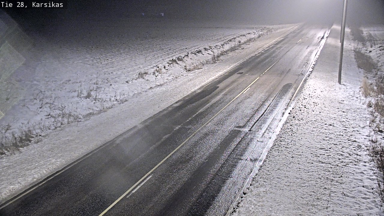 Weather Camera Image Road 28 Haapavesi, Karsikas, Haapavesi, Pohjois-Pohjanmaa