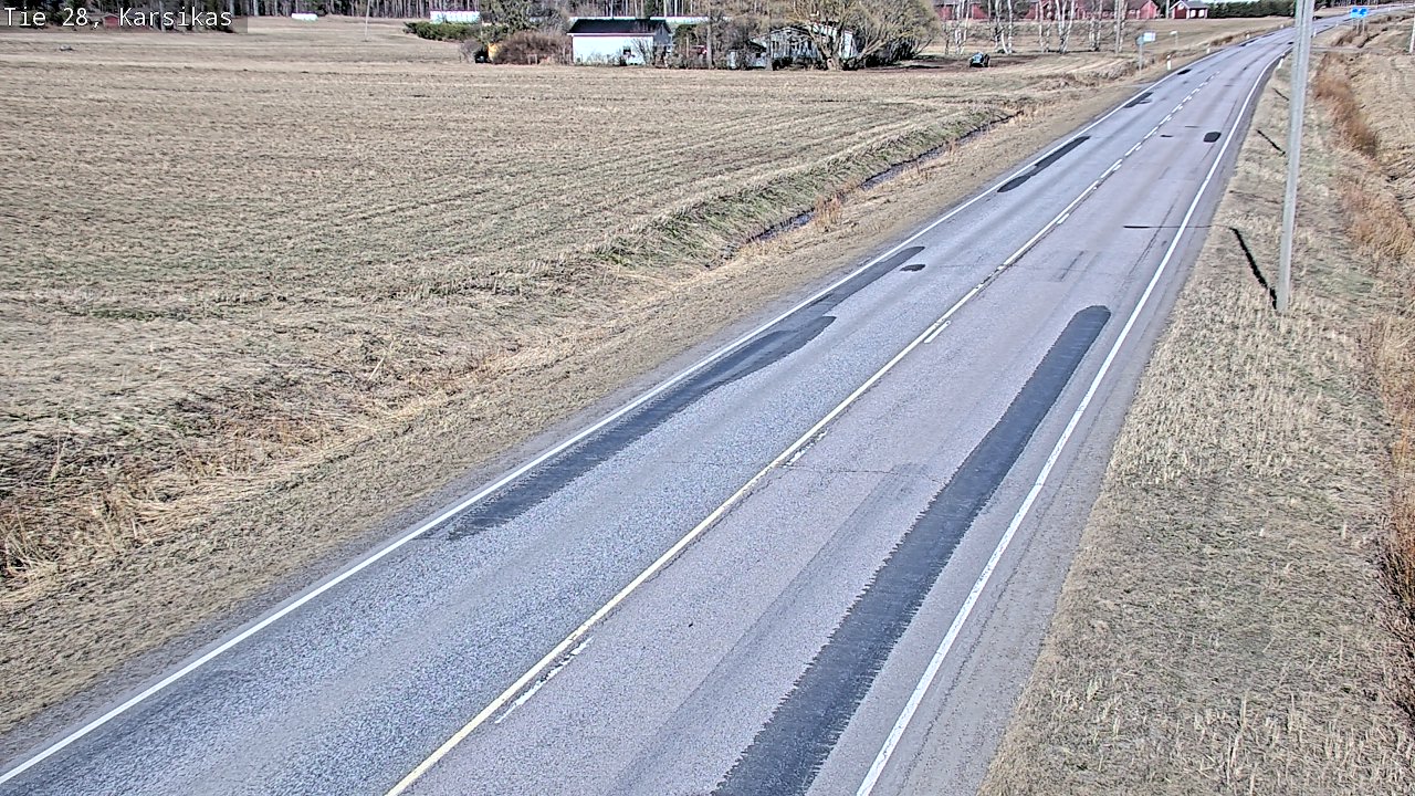 Weather Camera Image Väg 28 Haapavesi, Karsikas, Haapavesi, Pohjois-Pohjanmaa