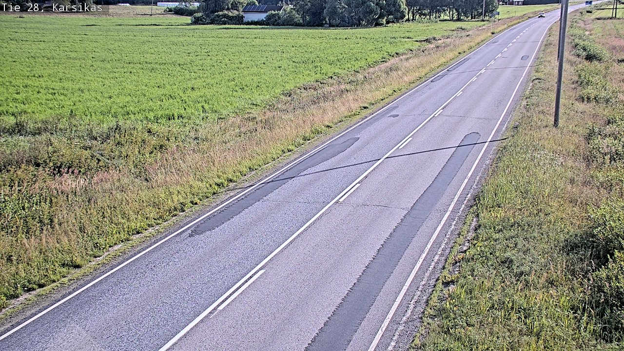 Weather Camera Image Road 28 Haapavesi, Karsikas, Haapavesi, Pohjois-Pohjanmaa