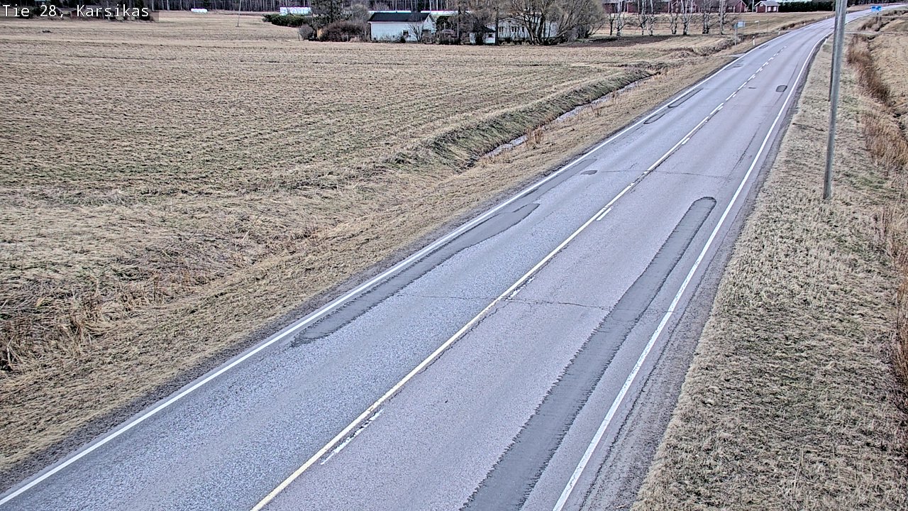 Weather Camera Image Road 28 Haapavesi, Karsikas, Haapavesi, Pohjois-Pohjanmaa