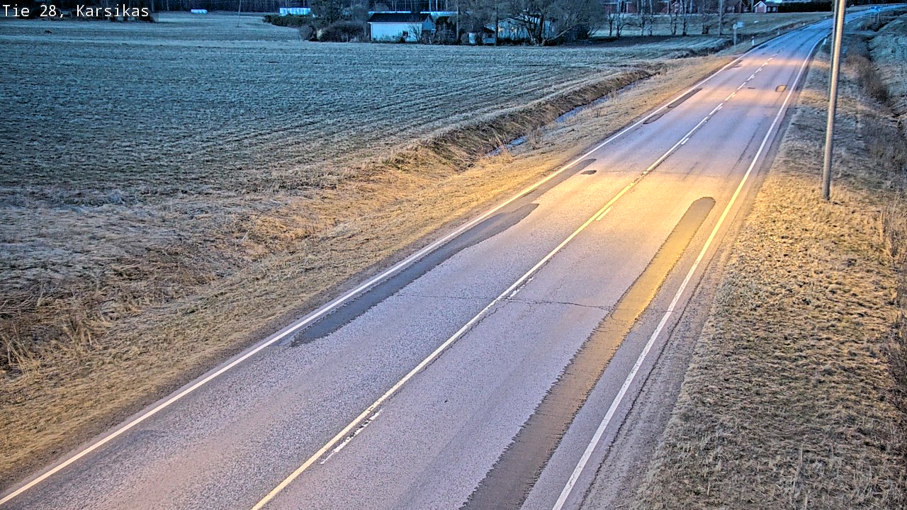 Weather Camera Image Väg 28 Haapavesi, Karsikas, Haapavesi, Pohjois-Pohjanmaa
