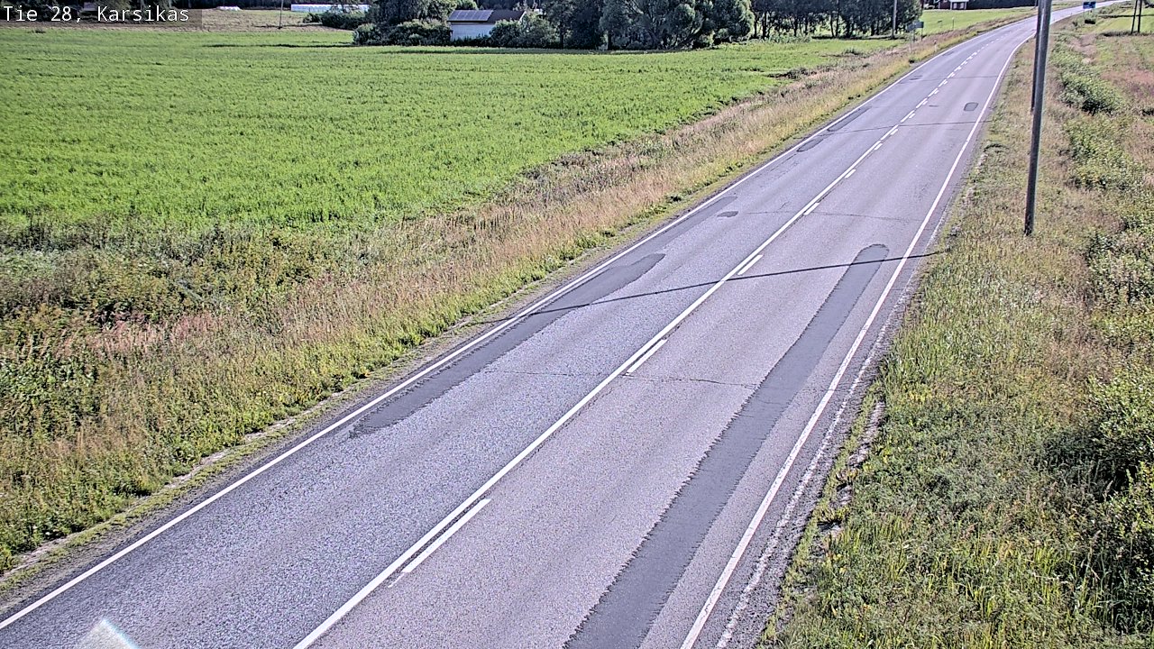 Weather Camera Image Road 28 Haapavesi, Karsikas, Haapavesi, Pohjois-Pohjanmaa