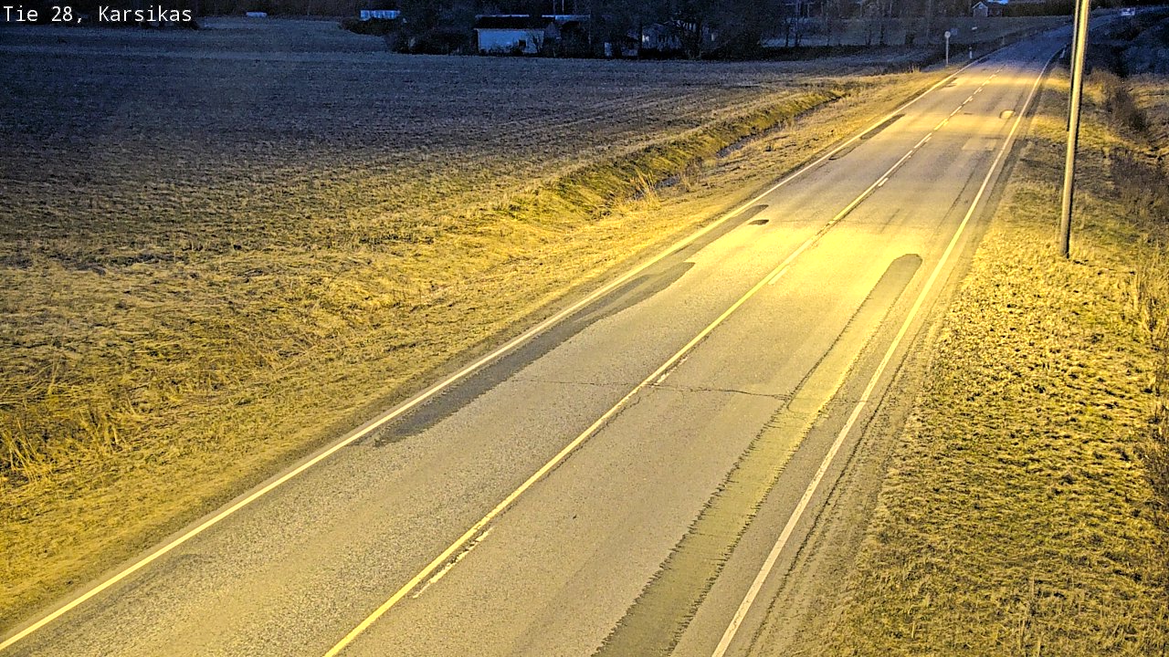 Weather Camera Image Väg 28 Haapavesi, Karsikas, Haapavesi, Pohjois-Pohjanmaa