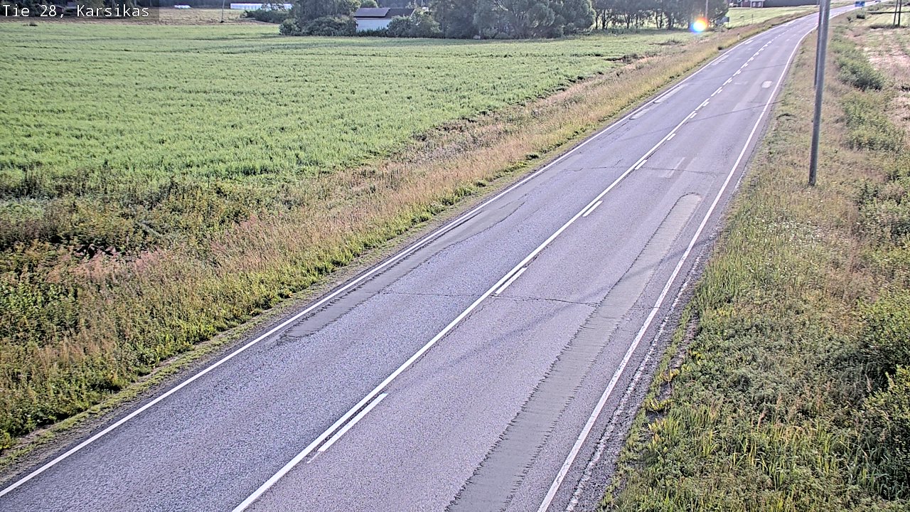 Weather Camera Image Road 28 Haapavesi, Karsikas, Haapavesi, Pohjois-Pohjanmaa