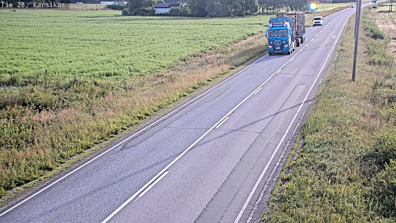 Weather Camera Image Road 28 Haapavesi, Karsikas, Haapavesi, Pohjois-Pohjanmaa