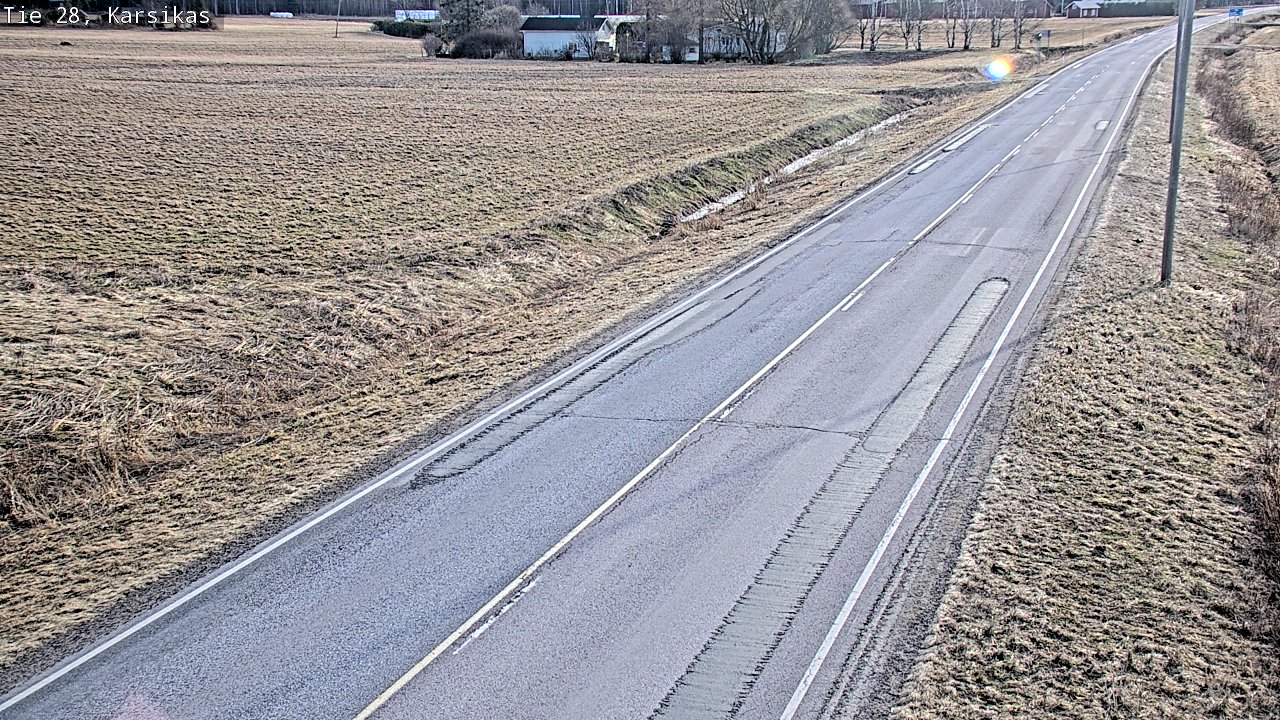 Weather Camera Image Väg 28 Haapavesi, Karsikas, Haapavesi, Pohjois-Pohjanmaa