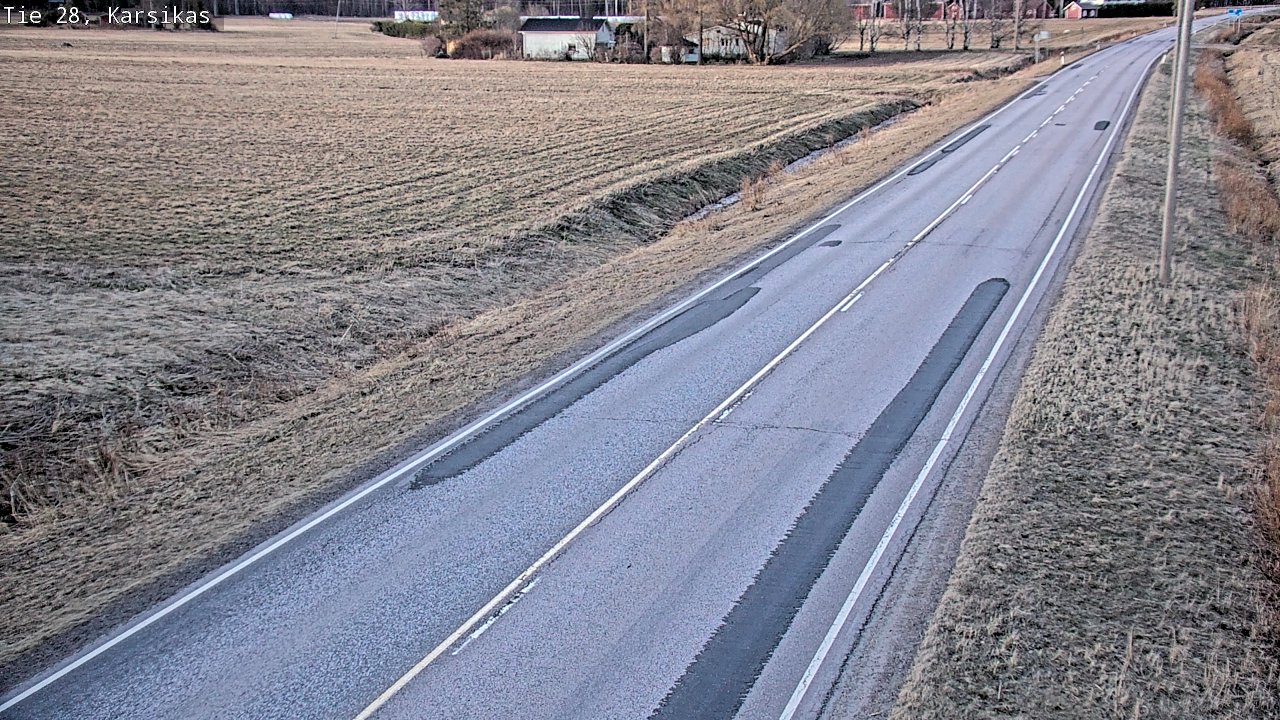 Weather Camera Image Väg 28 Haapavesi, Karsikas, Haapavesi, Pohjois-Pohjanmaa