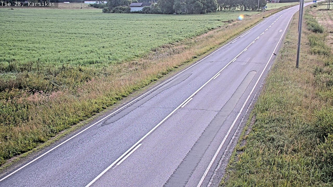 Weather Camera Image Road 28 Haapavesi, Karsikas, Haapavesi, Pohjois-Pohjanmaa