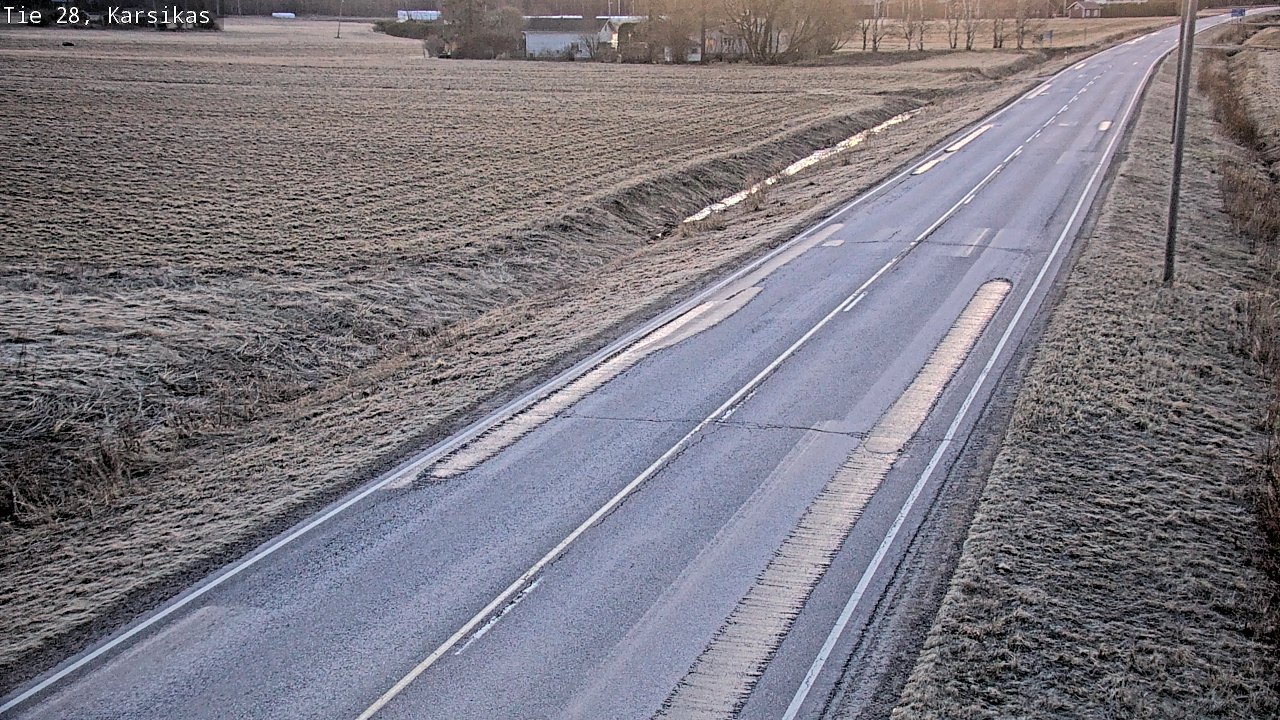 Weather Camera Image Väg 28 Haapavesi, Karsikas, Haapavesi, Pohjois-Pohjanmaa
