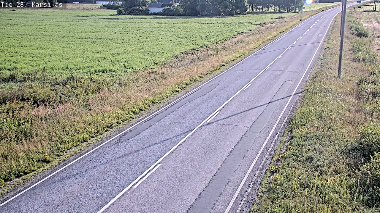 Weather Camera Image Road 28 Haapavesi, Karsikas, Haapavesi, Pohjois-Pohjanmaa
