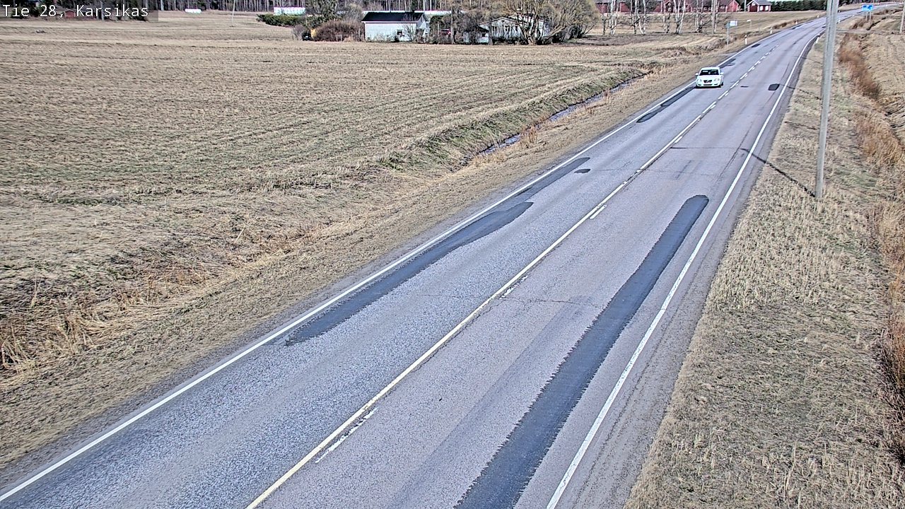 Weather Camera Image Väg 28 Haapavesi, Karsikas, Haapavesi, Pohjois-Pohjanmaa
