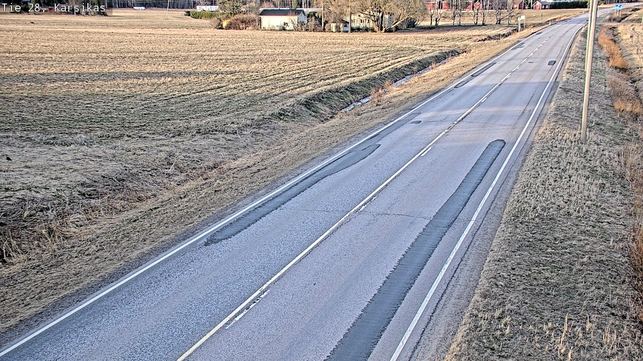 Weather Camera Image Väg 28 Haapavesi, Karsikas, Haapavesi, Pohjois-Pohjanmaa
