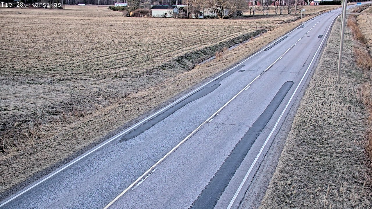 Weather Camera Image Väg 28 Haapavesi, Karsikas, Haapavesi, Pohjois-Pohjanmaa