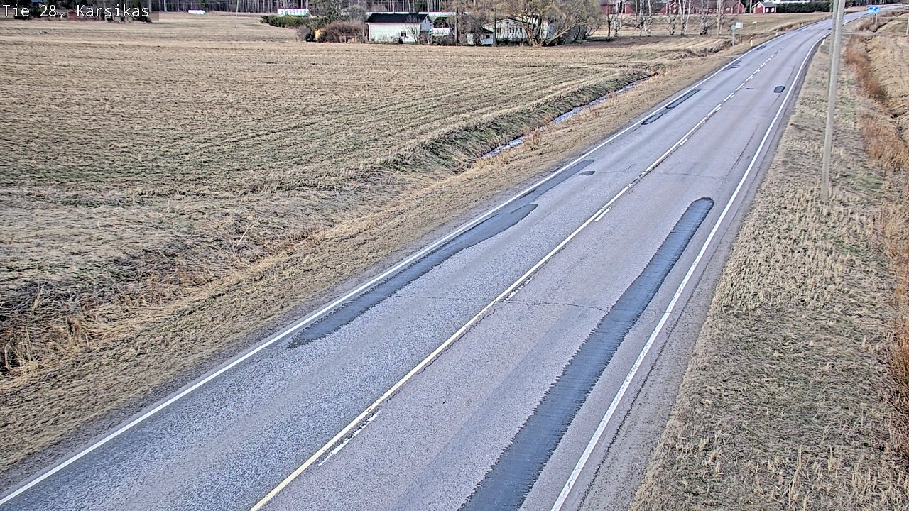 Weather Camera Image Väg 28 Haapavesi, Karsikas, Haapavesi, Pohjois-Pohjanmaa