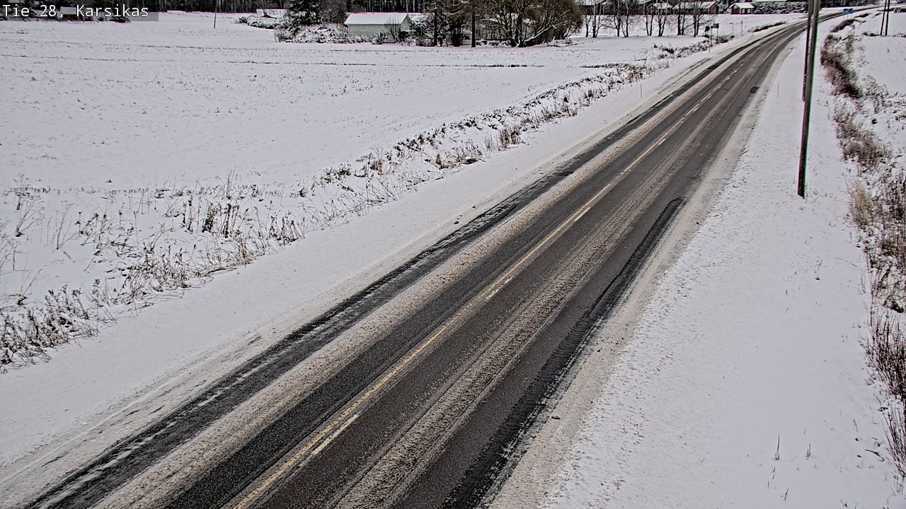 Weather Camera Image Road 28 Haapavesi, Karsikas, Haapavesi, Pohjois-Pohjanmaa