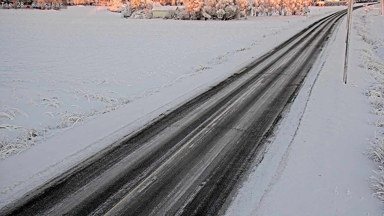 Weather Camera Image Väg 28 Haapavesi, Karsikas, Haapavesi, Pohjois-Pohjanmaa