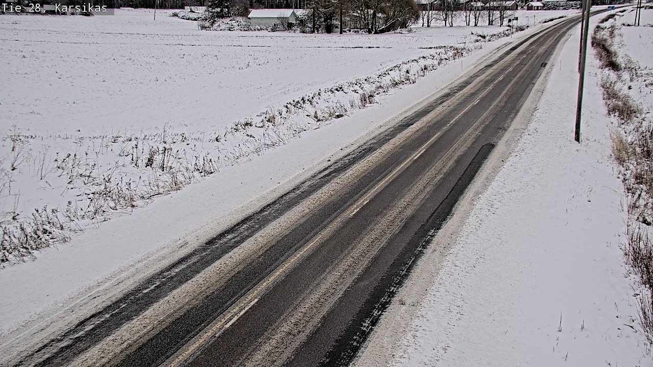 Weather Camera Image Road 28 Haapavesi, Karsikas, Haapavesi, Pohjois-Pohjanmaa