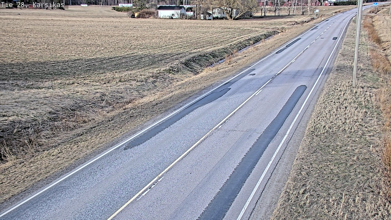 Weather Camera Image Väg 28 Haapavesi, Karsikas, Haapavesi, Pohjois-Pohjanmaa