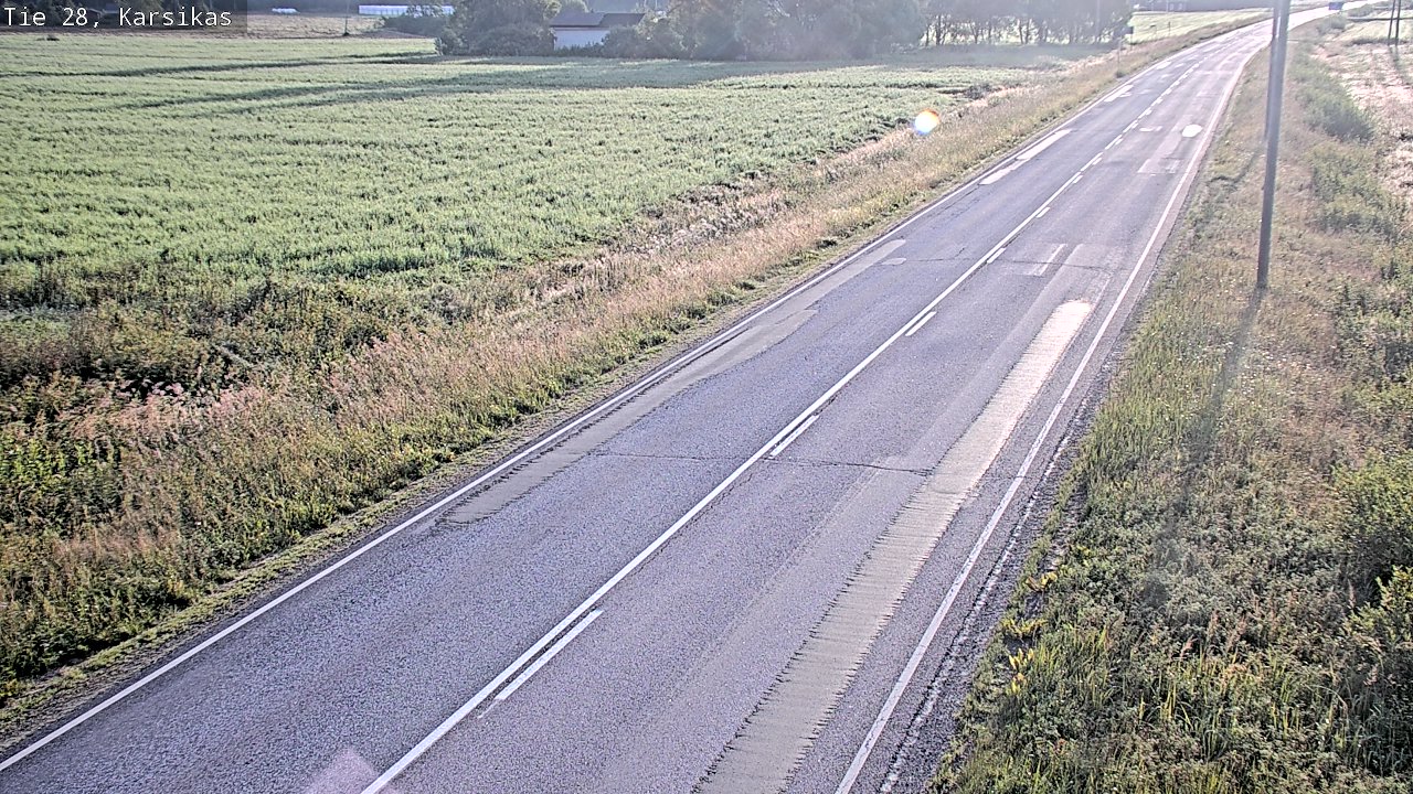Weather Camera Image Road 28 Haapavesi, Karsikas, Haapavesi, Pohjois-Pohjanmaa
