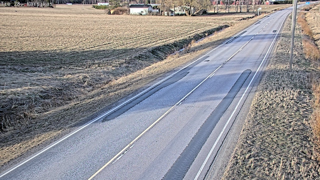 Weather Camera Image Väg 28 Haapavesi, Karsikas, Haapavesi, Pohjois-Pohjanmaa