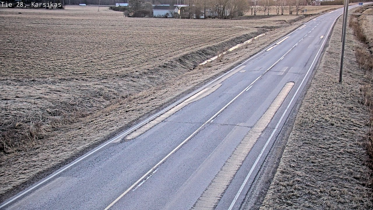 Weather Camera Image Väg 28 Haapavesi, Karsikas, Haapavesi, Pohjois-Pohjanmaa