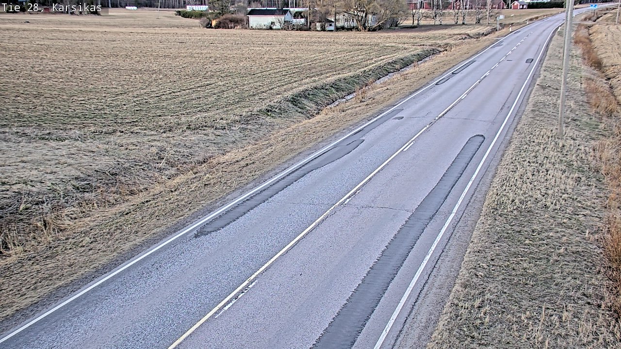 Weather Camera Image Väg 28 Haapavesi, Karsikas, Haapavesi, Pohjois-Pohjanmaa