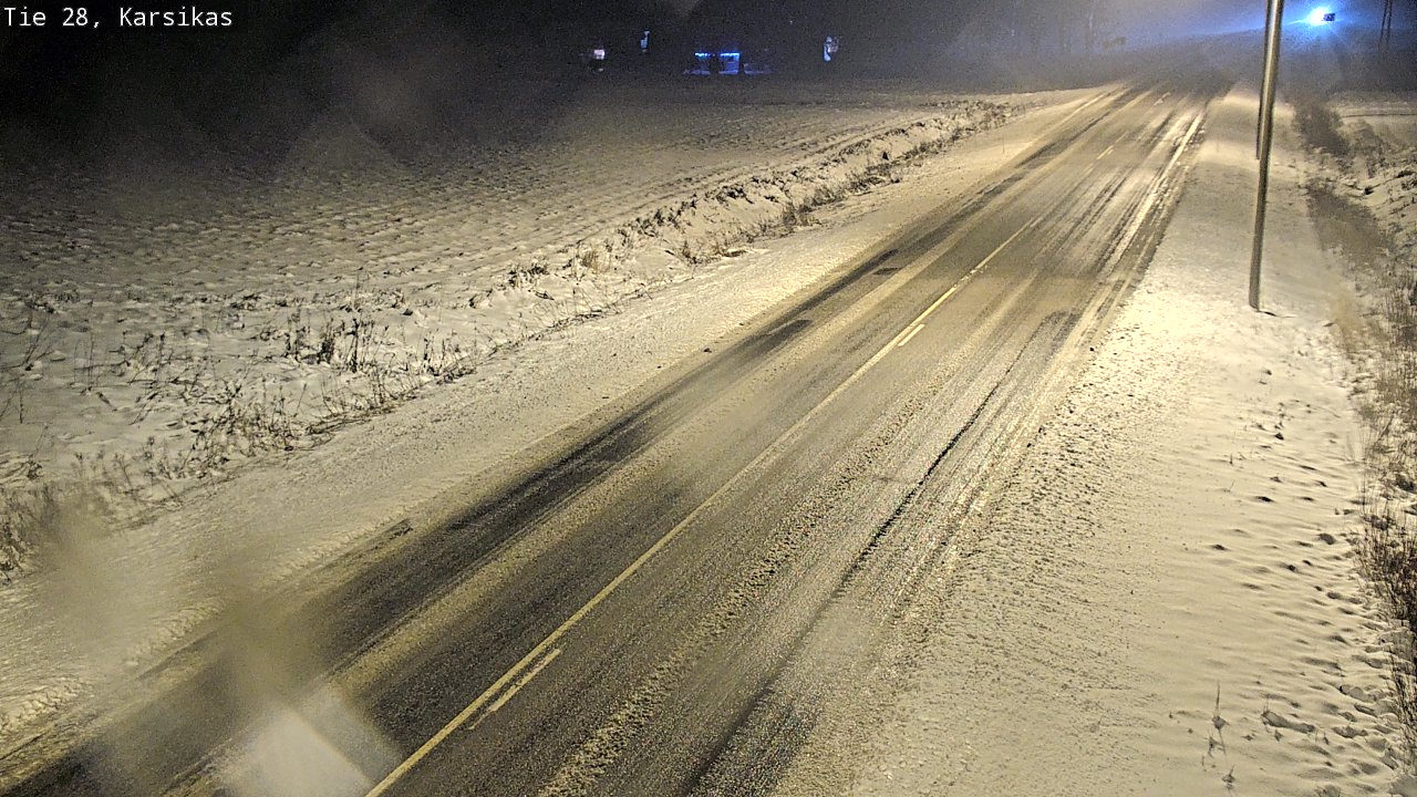 Weather Camera Image Road 28 Haapavesi, Karsikas, Haapavesi, Pohjois-Pohjanmaa