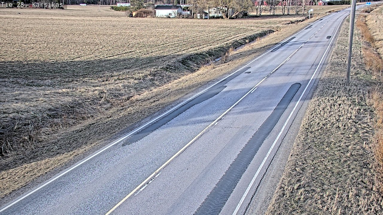 Weather Camera Image Väg 28 Haapavesi, Karsikas, Haapavesi, Pohjois-Pohjanmaa