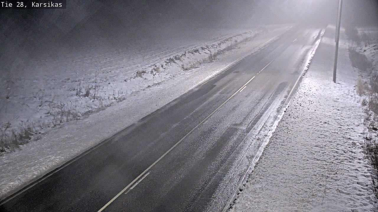 Weather Camera Image Road 28 Haapavesi, Karsikas, Haapavesi, Pohjois-Pohjanmaa