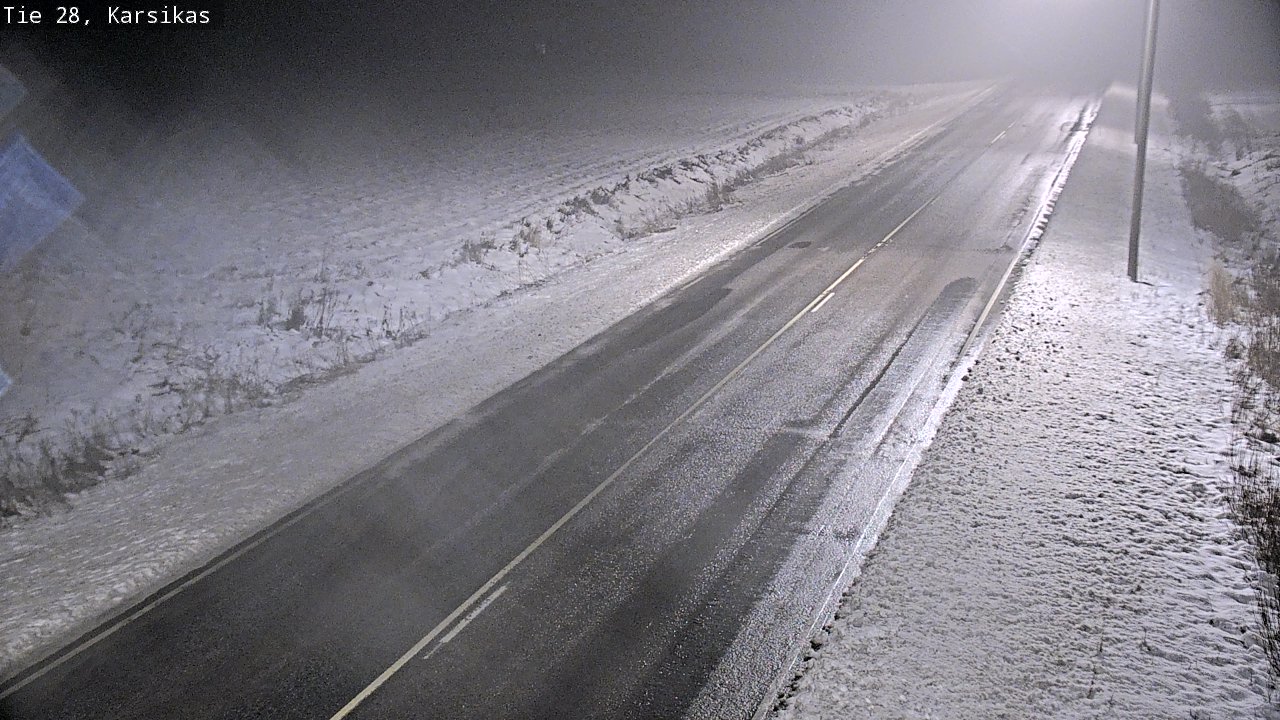Weather Camera Image Road 28 Haapavesi, Karsikas, Haapavesi, Pohjois-Pohjanmaa