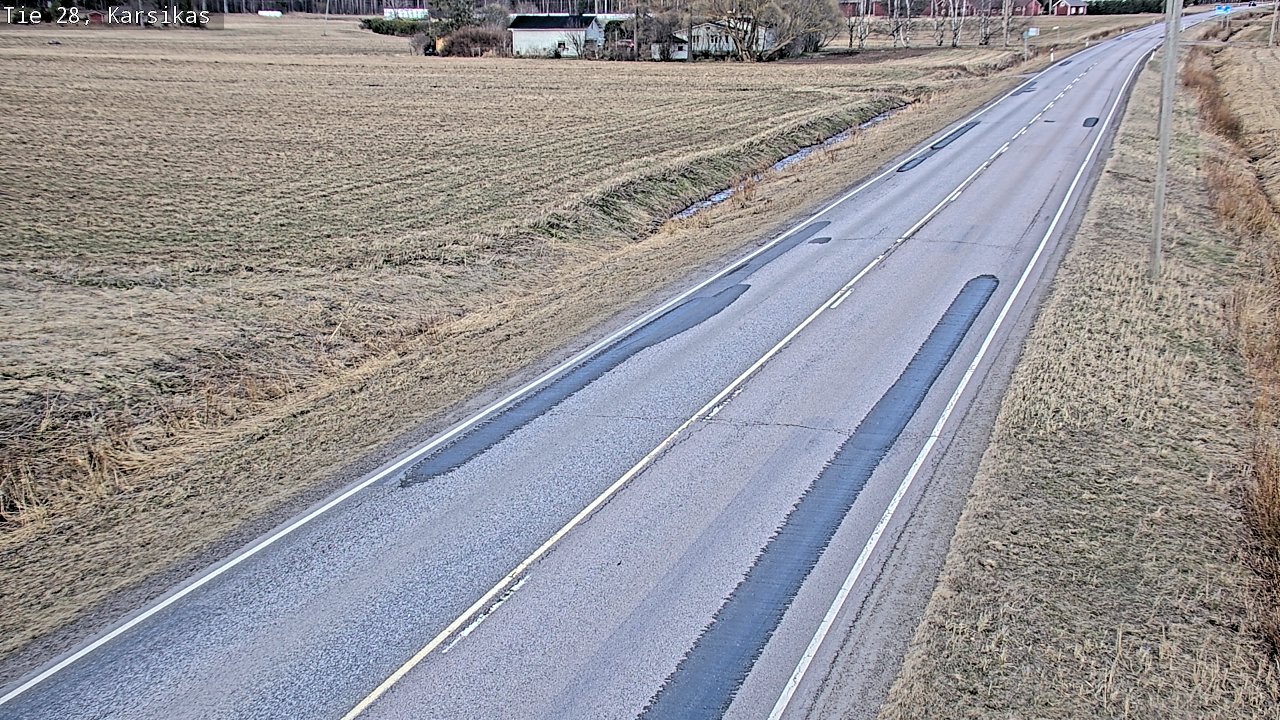Weather Camera Image Väg 28 Haapavesi, Karsikas, Haapavesi, Pohjois-Pohjanmaa