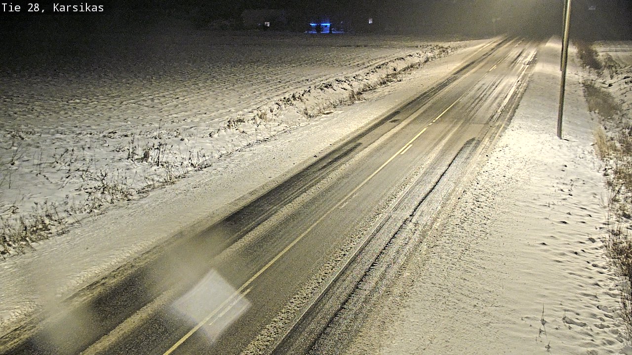 Weather Camera Image Road 28 Haapavesi, Karsikas, Haapavesi, Pohjois-Pohjanmaa