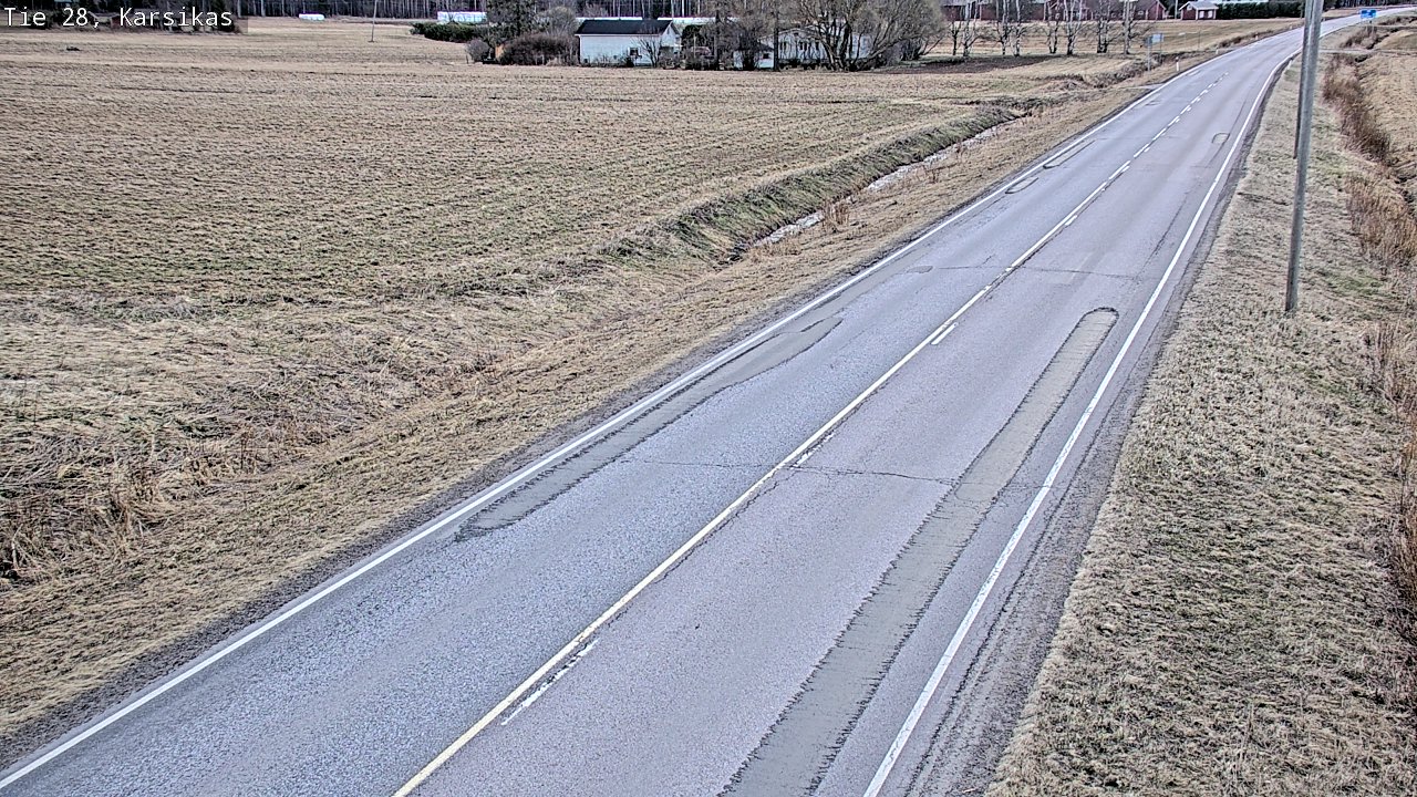Weather Camera Image Road 28 Haapavesi, Karsikas, Haapavesi, Pohjois-Pohjanmaa